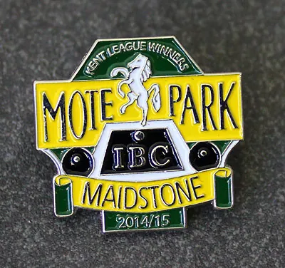 Mote Park IBC Maidstone Kent League winners 2014/15 enamel pin badge