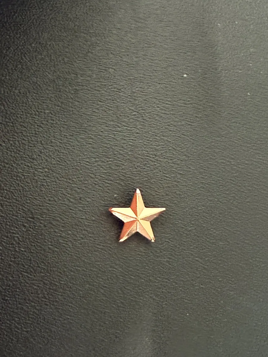 Small gold star pin for school achievement awards