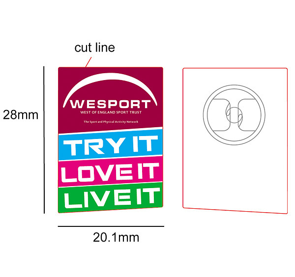 Badge artwork proof sample 6