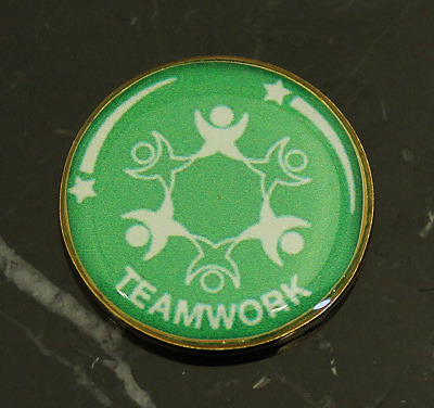 Standard shape pin badge sample 5
